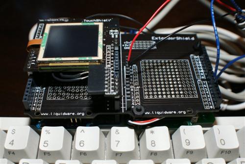 arduino touchshield keyboard