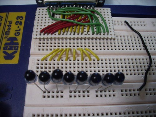 Conexión de los leds