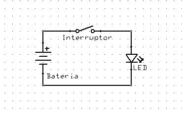 Circuito bateria y led