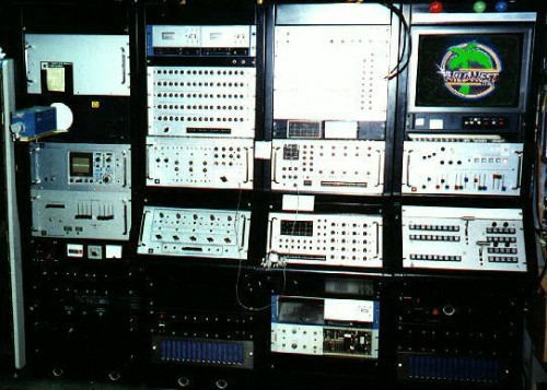 Paneles de control de Scanimate en su época avanzada